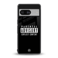 explicit content back phone cover | glass case for Google Pixel 8