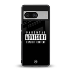 explicit content back phone cover | glass case for Google Pixel 8