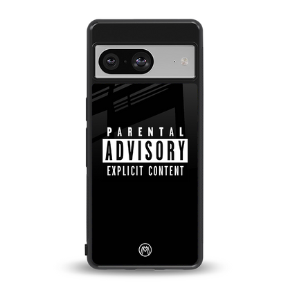 explicit content back phone cover | glass case for Google Pixel 8