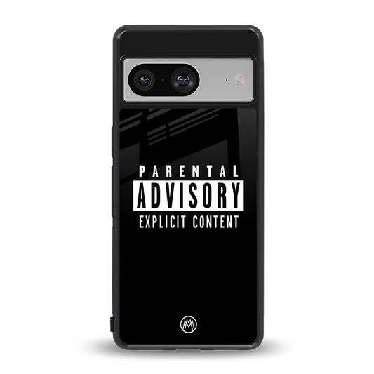 explicit content back phone cover | glass case for Google Pixel 8