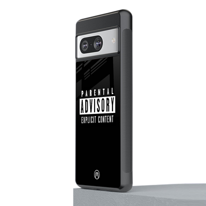 explicit content back phone cover | glass case for Google Pixel 8