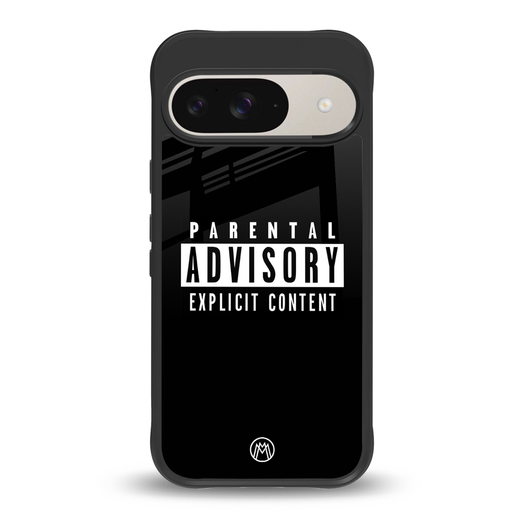 explicit content back phone cover | glass case for google pixel 9
