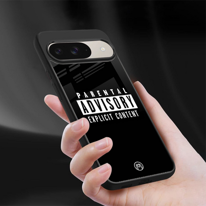 explicit content back phone cover | glass case for google pixel 9