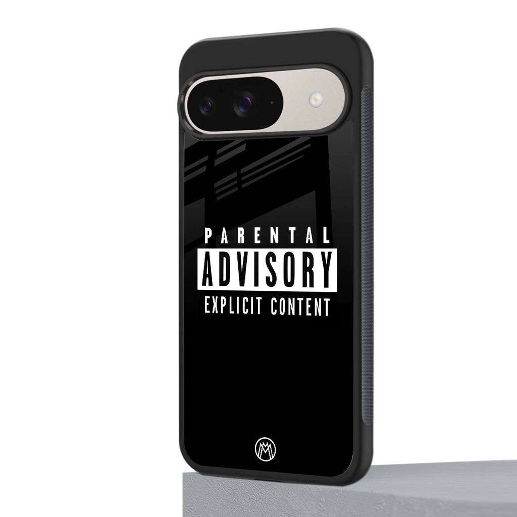 explicit content back phone cover | glass case for google pixel 9