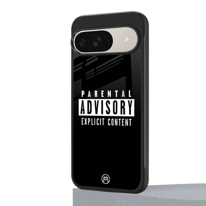 explicit content back phone cover | glass case for google pixel 9