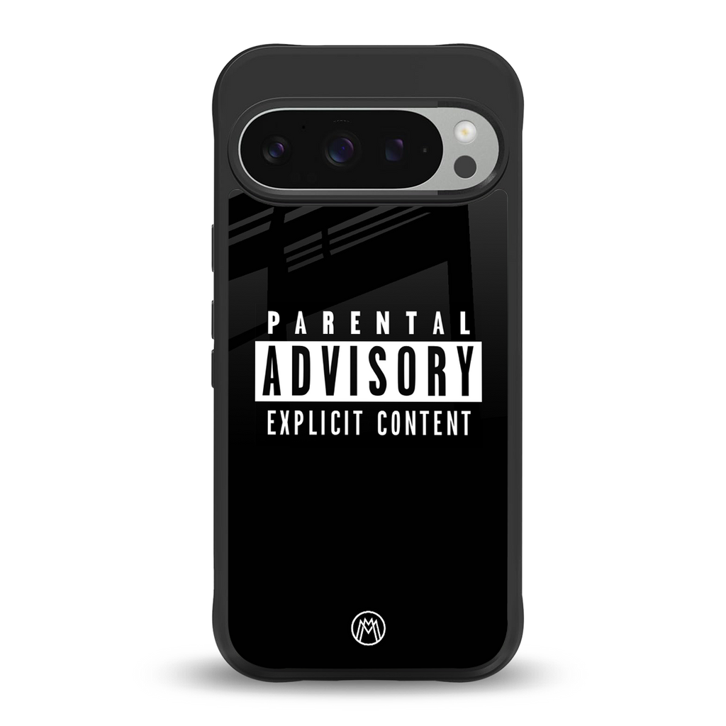explicit content back phone cover | glass case for google pixel 9 pro xl
