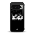 explicit content back phone cover | glass case for google pixel 9 pro xl