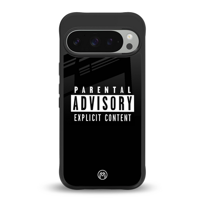 explicit content back phone cover | glass case for google pixel 9 pro xl