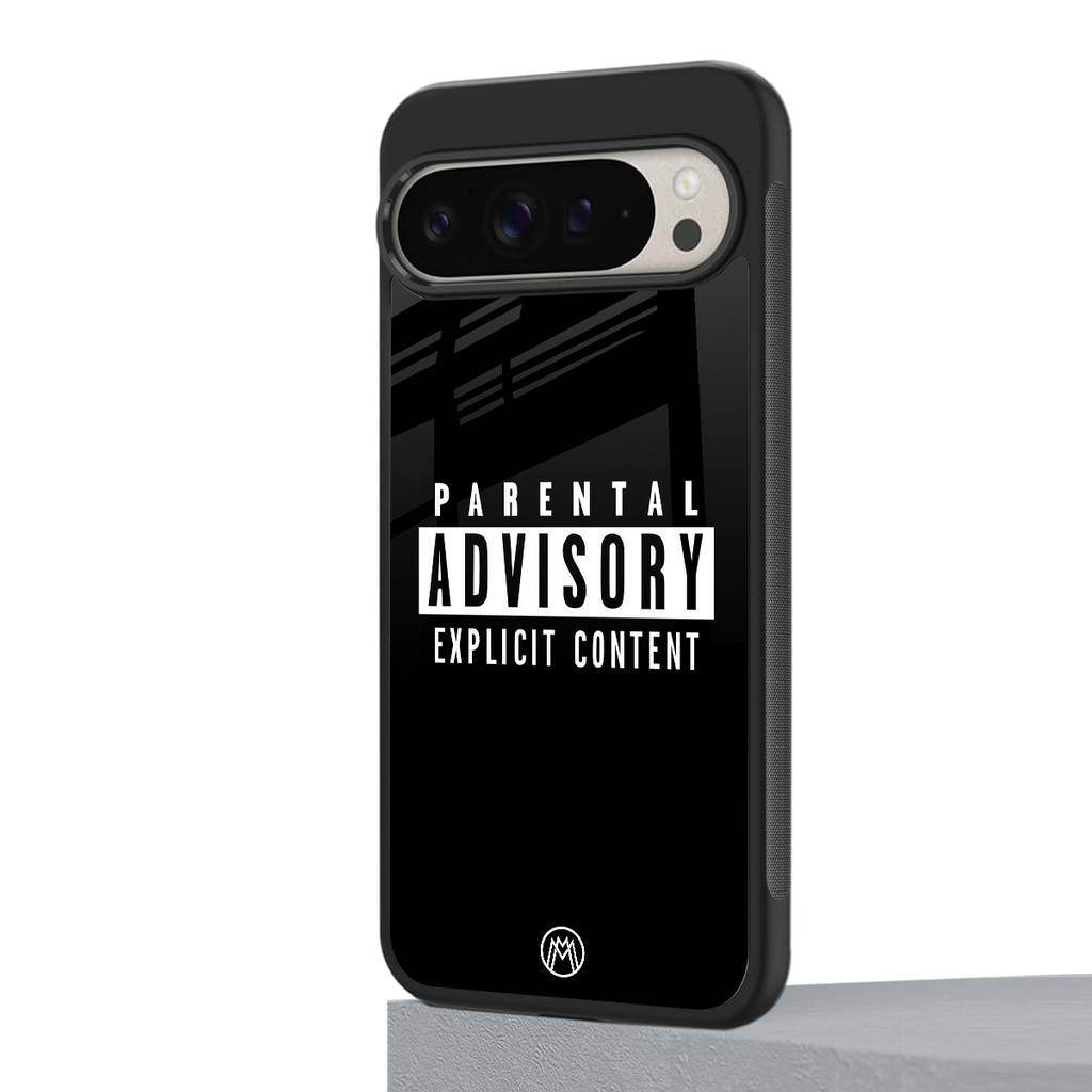 explicit content back phone cover | glass case for google pixel 9 pro xl