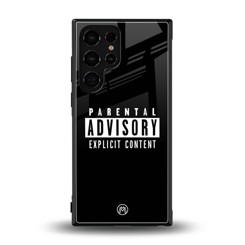 explicit content back phone cover | glass case for samsung galaxy s24 ultra