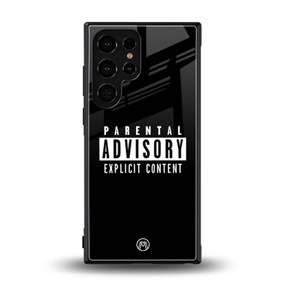 explicit content back phone cover | glass case for samsung galaxy s24 ultra