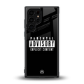 explicit content back phone cover | glass case for samsung galaxy s23 ultra