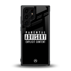 explicit content back phone cover | glass case for samsung galaxy s23 ultra