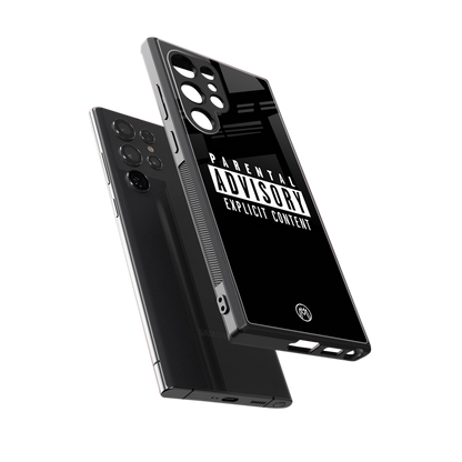 explicit content back phone cover | glass case for samsung galaxy s24 ultra