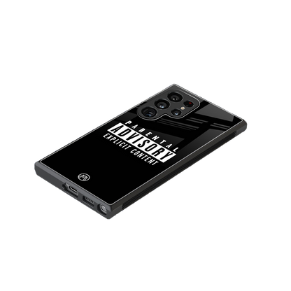 explicit content back phone cover | glass case for samsung galaxy s24 ultra