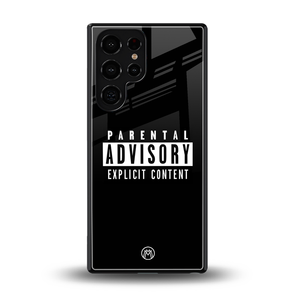 explicit content back phone cover | glass case for samsung galaxy s25 ultra