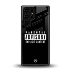 explicit content back phone cover | glass case for samsung galaxy s25 ultra