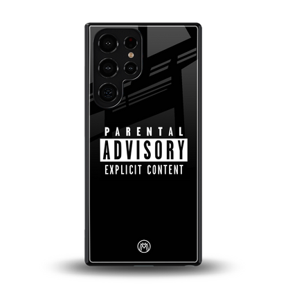 explicit content back phone cover | glass case for samsung galaxy s25 ultra