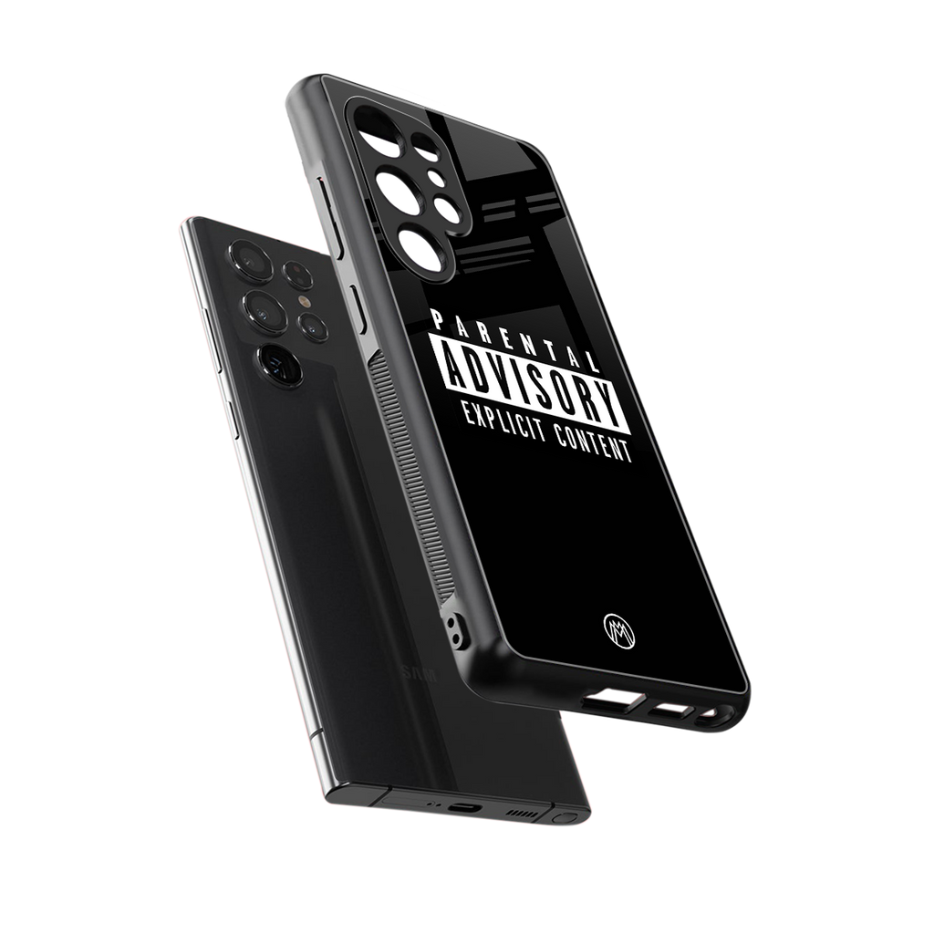explicit content back phone cover | glass case for samsung galaxy s25 ultra