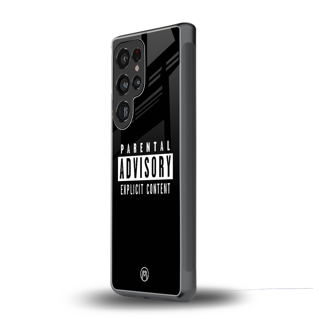 explicit content back phone cover | glass case for samsung galaxy s25 ultra
