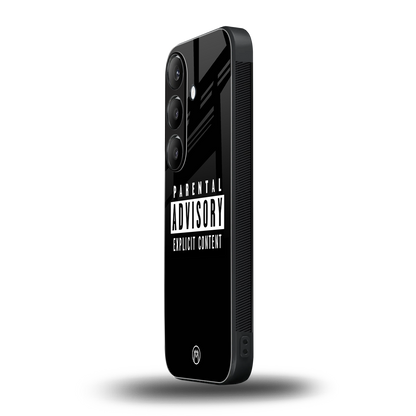 explicit content back phone cover | glass case for samsung galaxy s23 fe