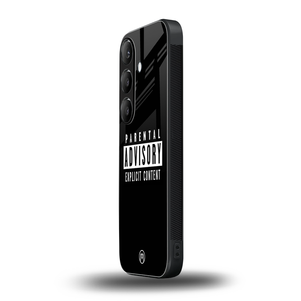 explicit content back phone cover | glass case for samsung galaxy s24 fe