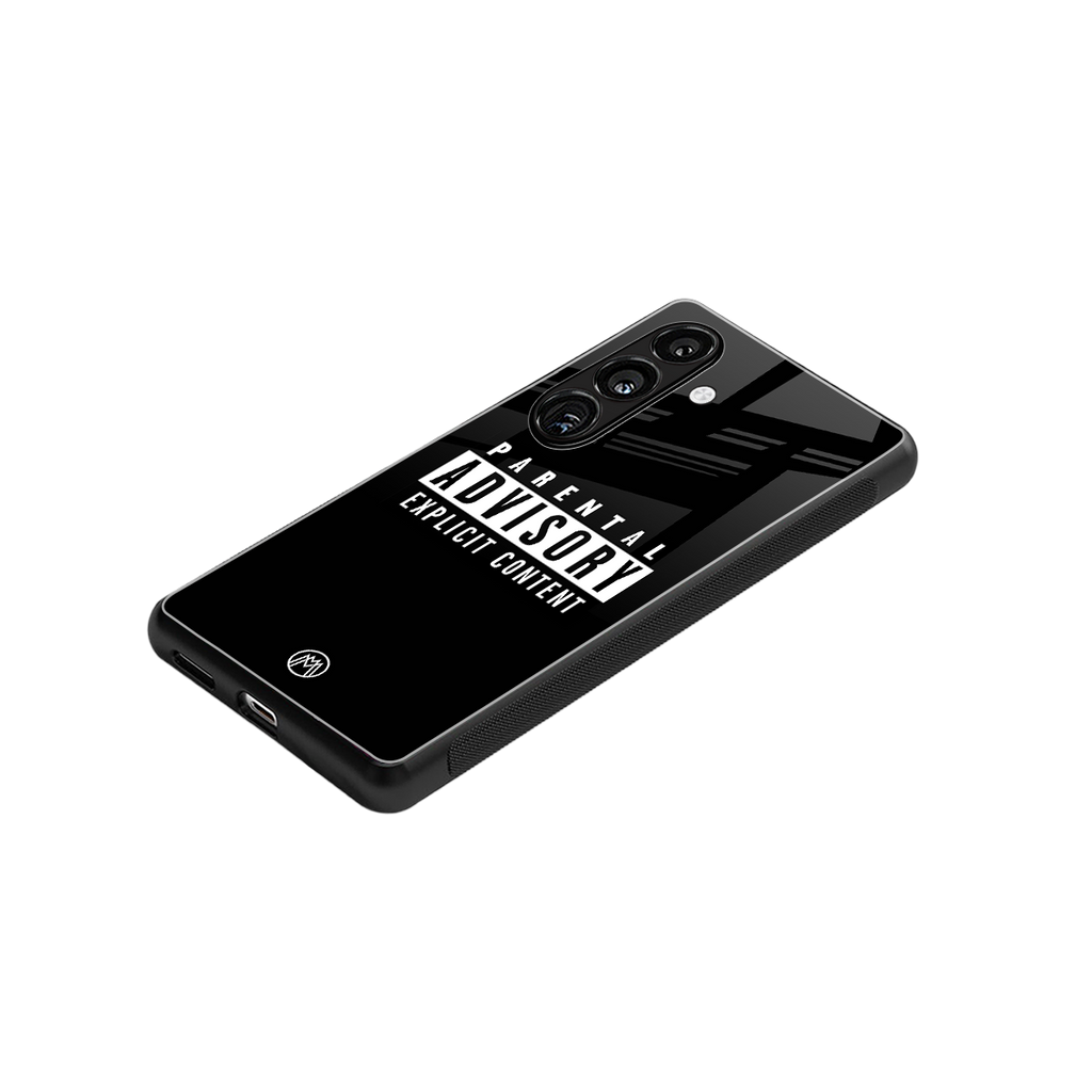 explicit content back phone cover | glass case for samsung galaxy s24