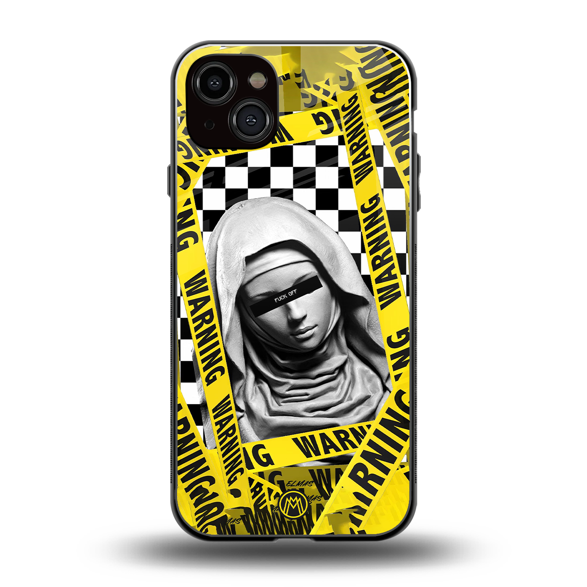 explicit signal back phone cover | glass case for iphone 15 plus