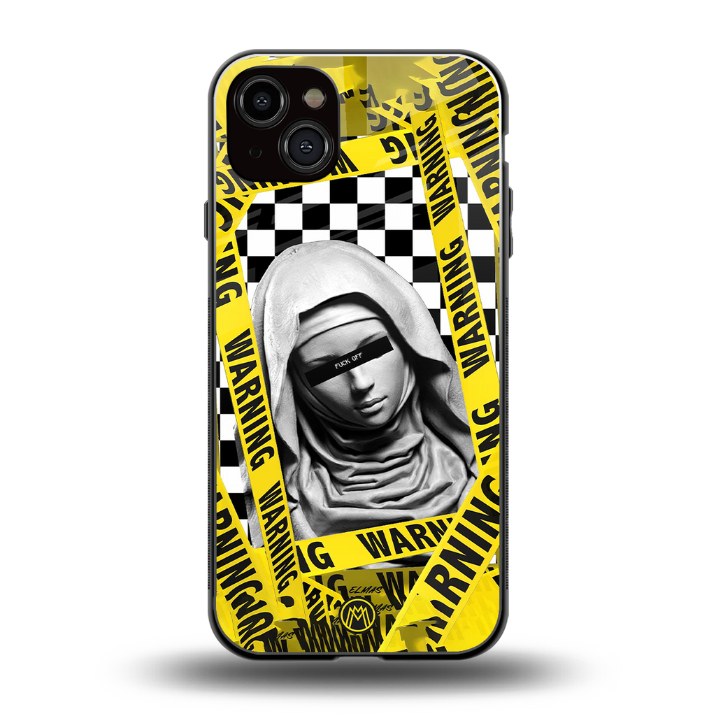 explicit signal back phone cover | glass case for iphone 14 plus