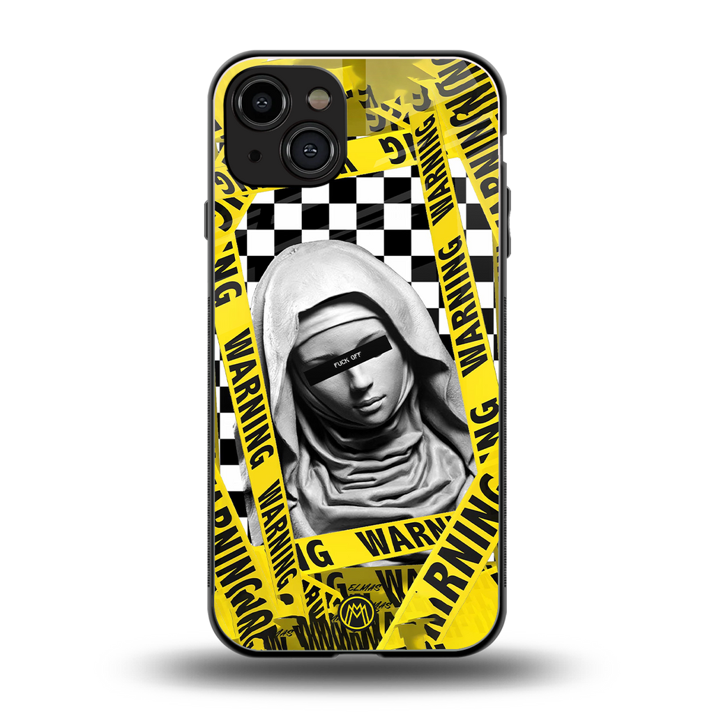 explicit signal back phone cover | glass case for iphone 15