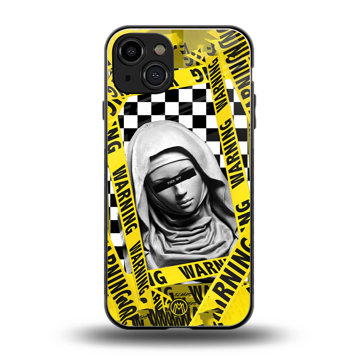 explicit signal back phone cover | glass case for iphone 15