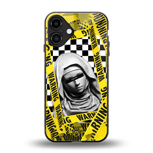 explicit signal back phone cover | glass case for iphone 16 plus