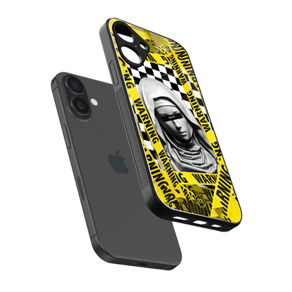 explicit signal back phone cover | glass case for iphone 16 plus