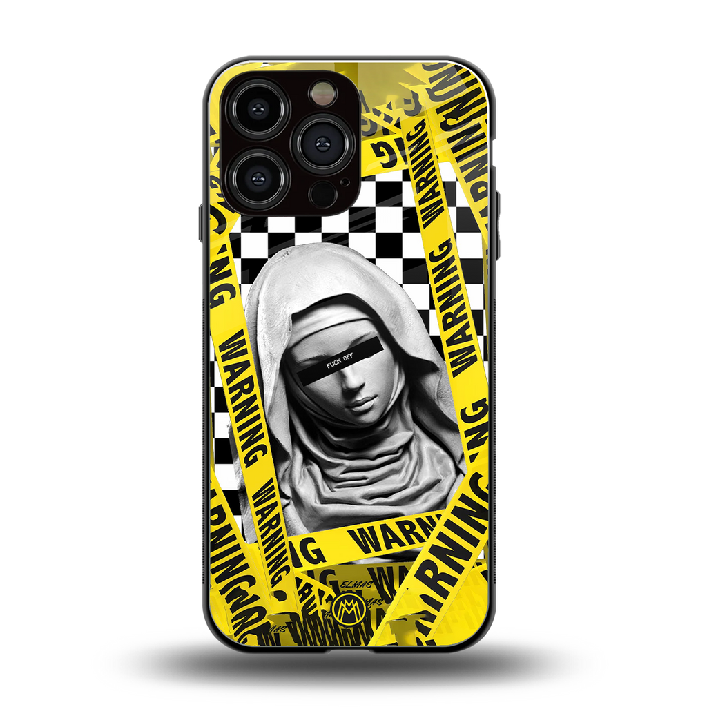explicit signal back phone cover | glass case for iphone 16 pro max