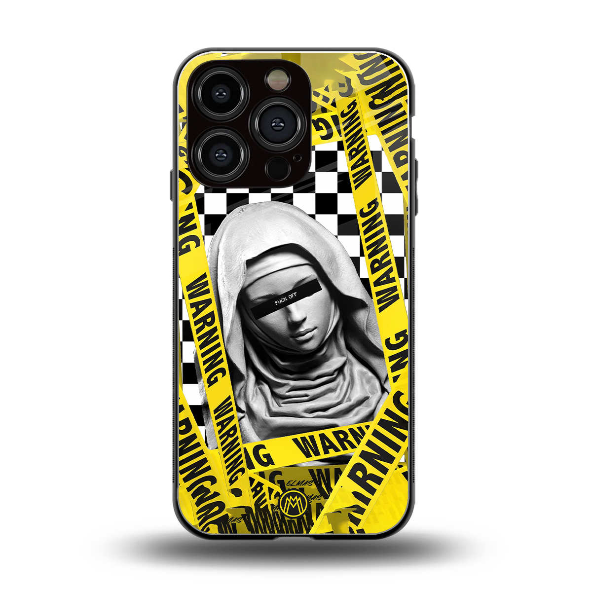 explicit signal back phone cover | glass case for iphone 16 pro