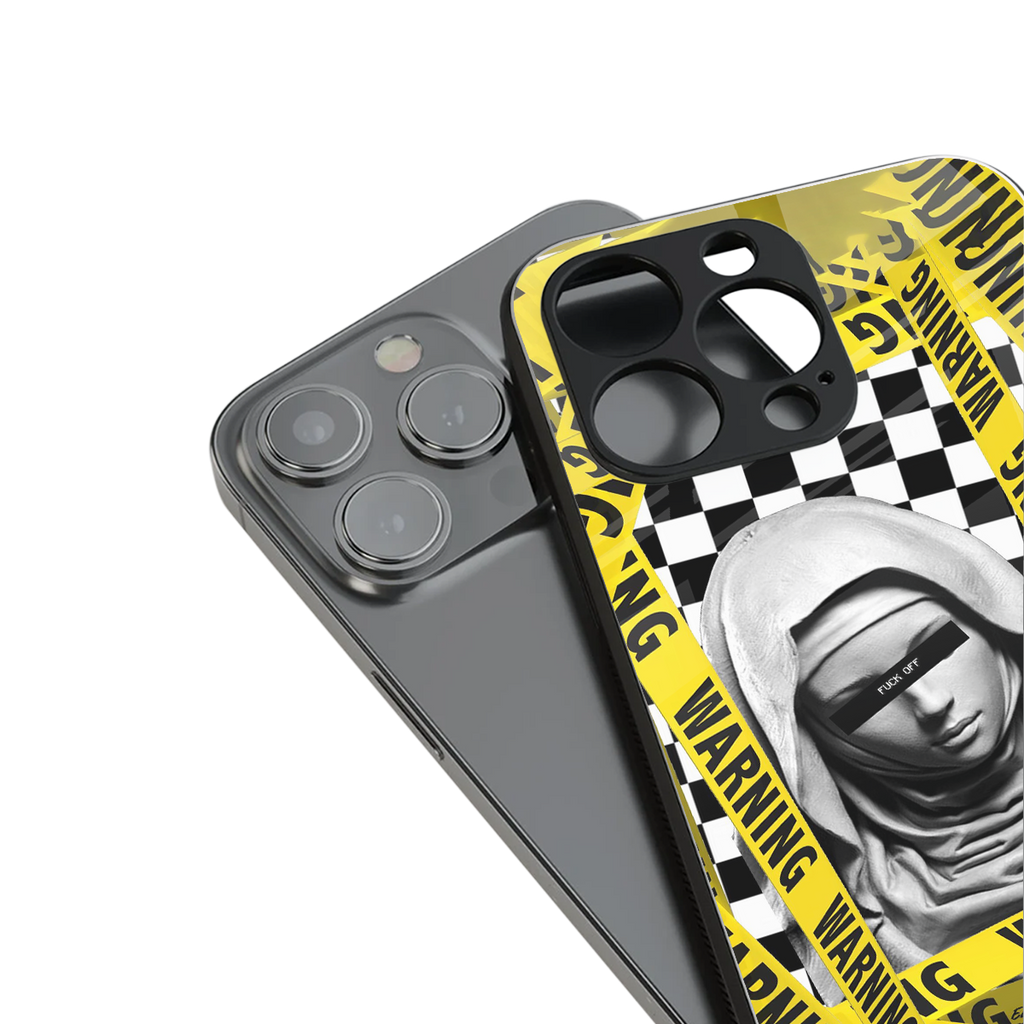 explicit signal back phone cover | glass case for iphone 14 pro