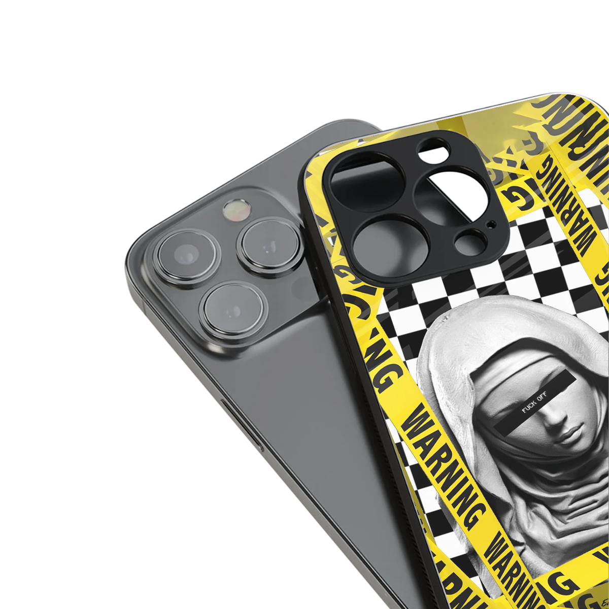 explicit signal back phone cover | glass case for iphone 16 pro