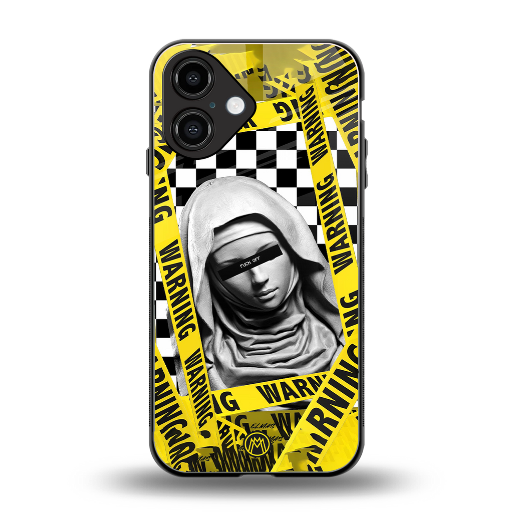 explicit signal back phone cover | glass case for iphone 16