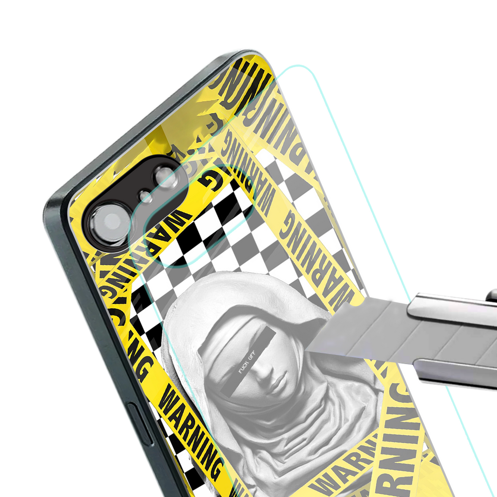 explicit signal back phone cover | glass case for iphone 16e