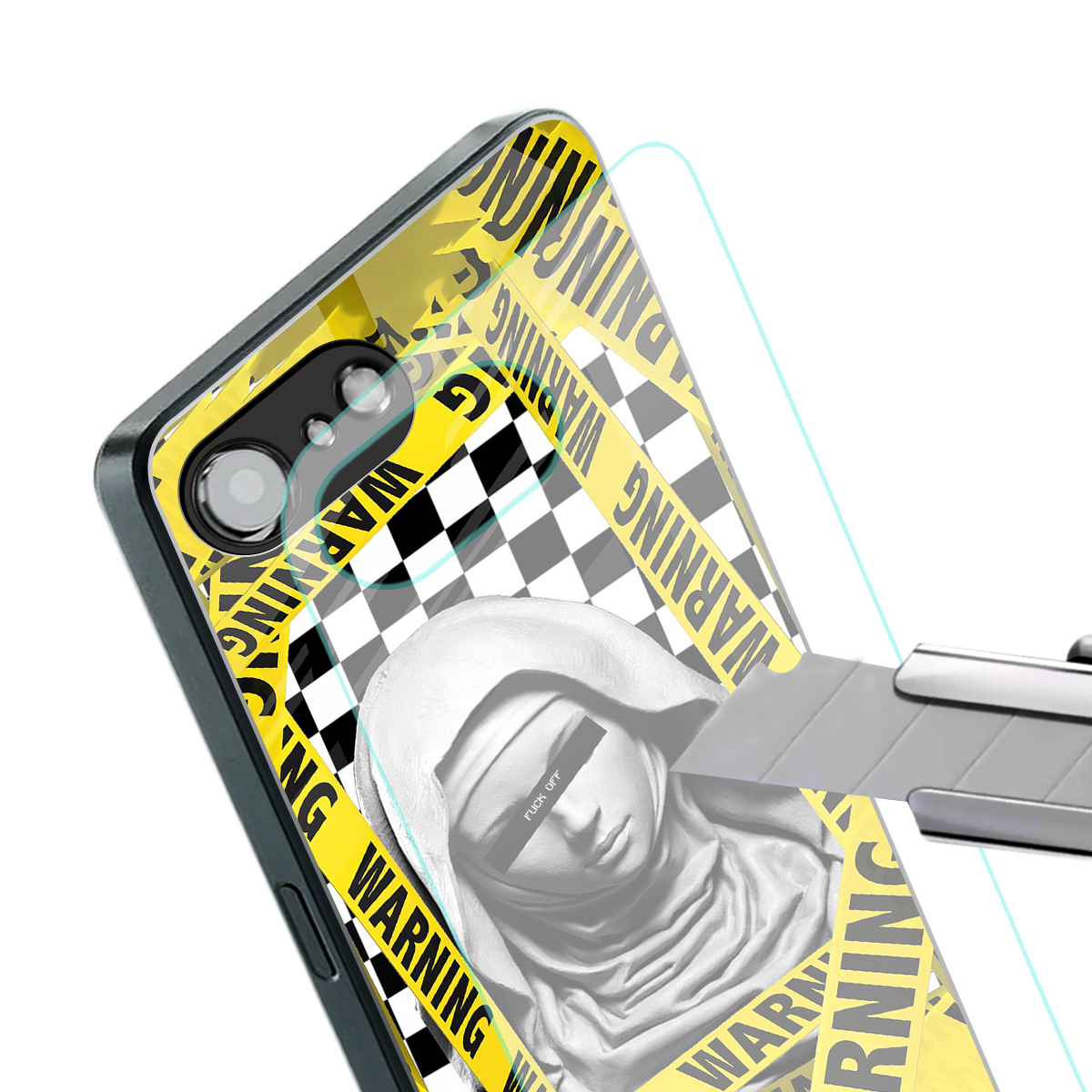 explicit signal back phone cover | glass case for iphone 16e