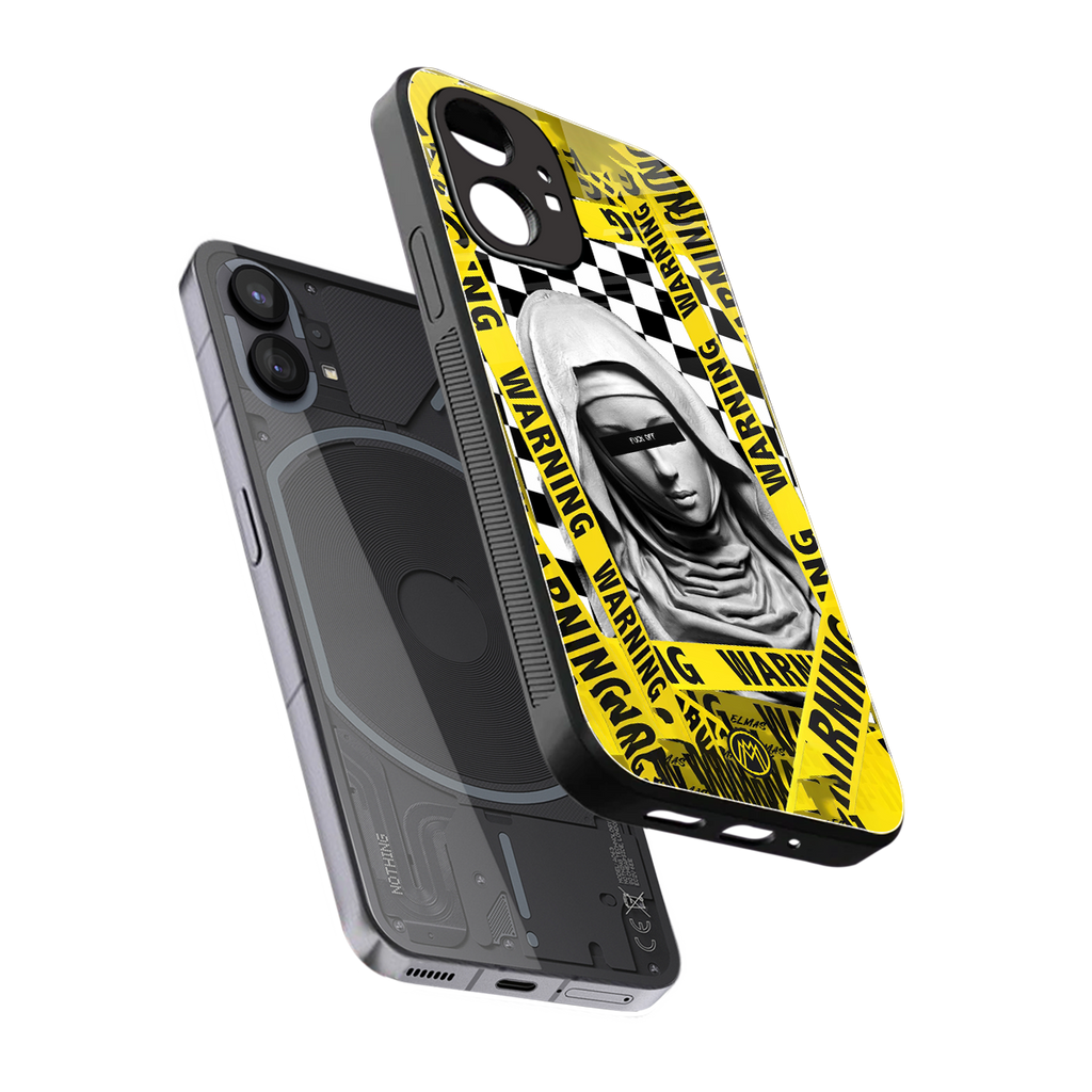 explicit signal back phone cover | glass case for nothing phone 1