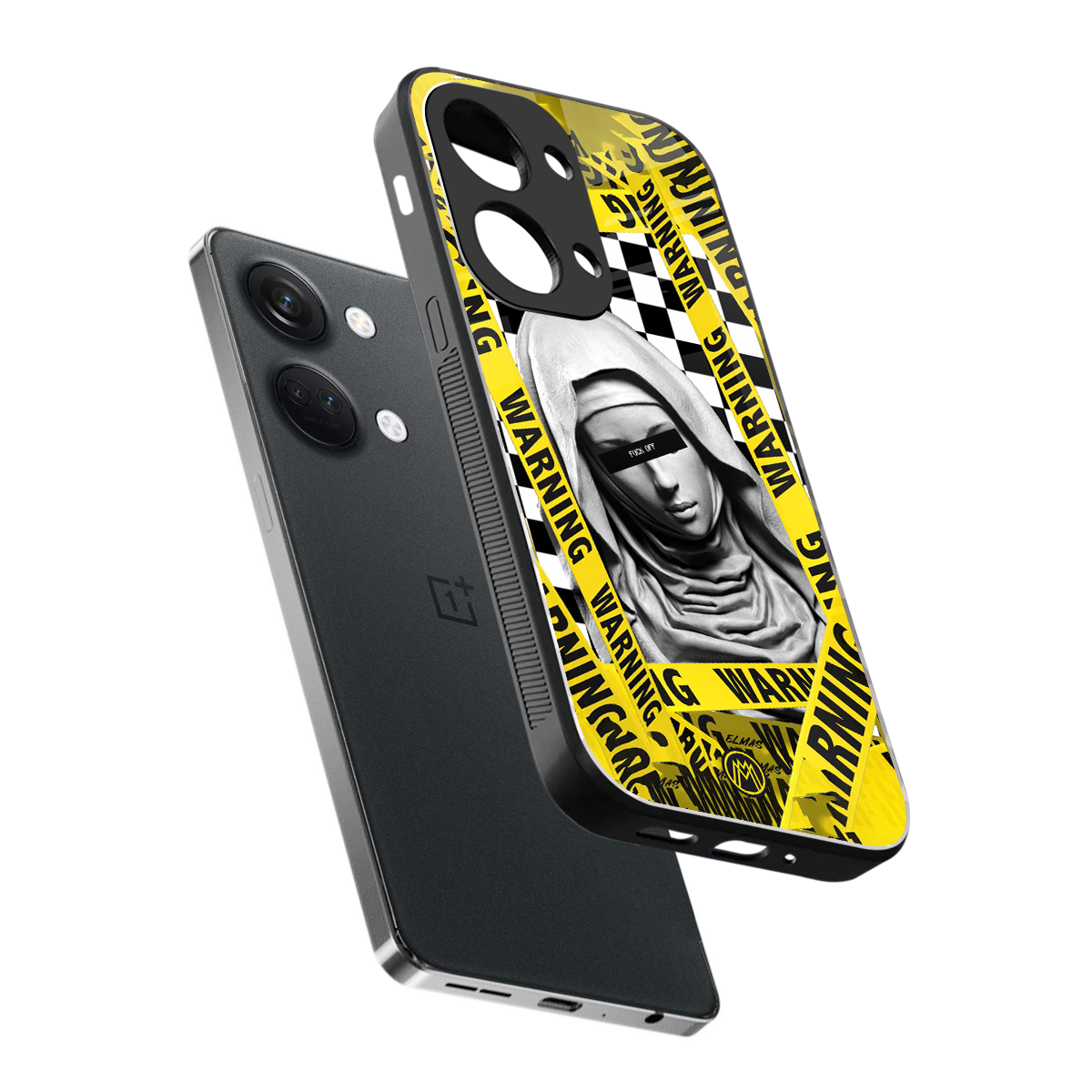 explicit signal back phone cover | glass case for oneplus nord 3