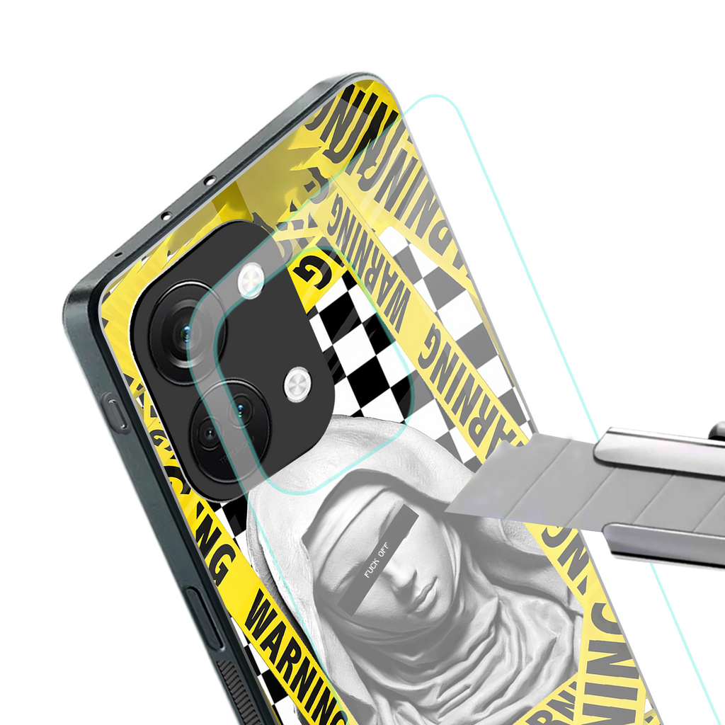 explicit signal back phone cover | glass case for oneplus nord 3