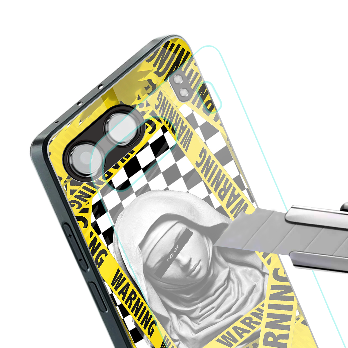 explicit signal back phone cover | glass case for oneplus nord 4