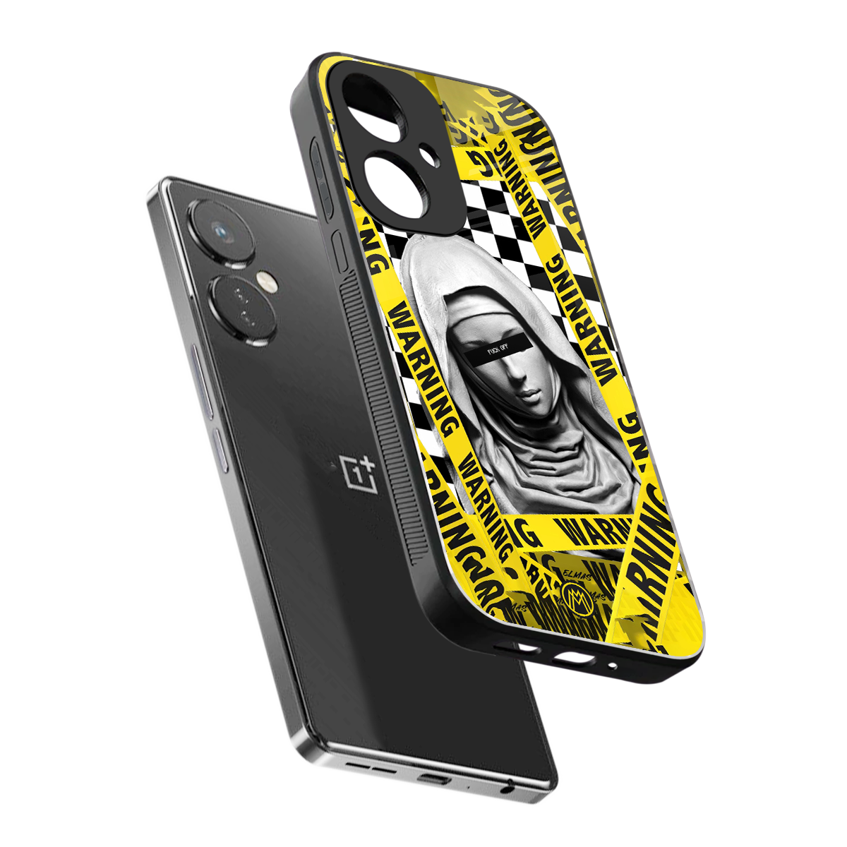 explicit signal back phone cover | glass case for oneplus nord ce 3