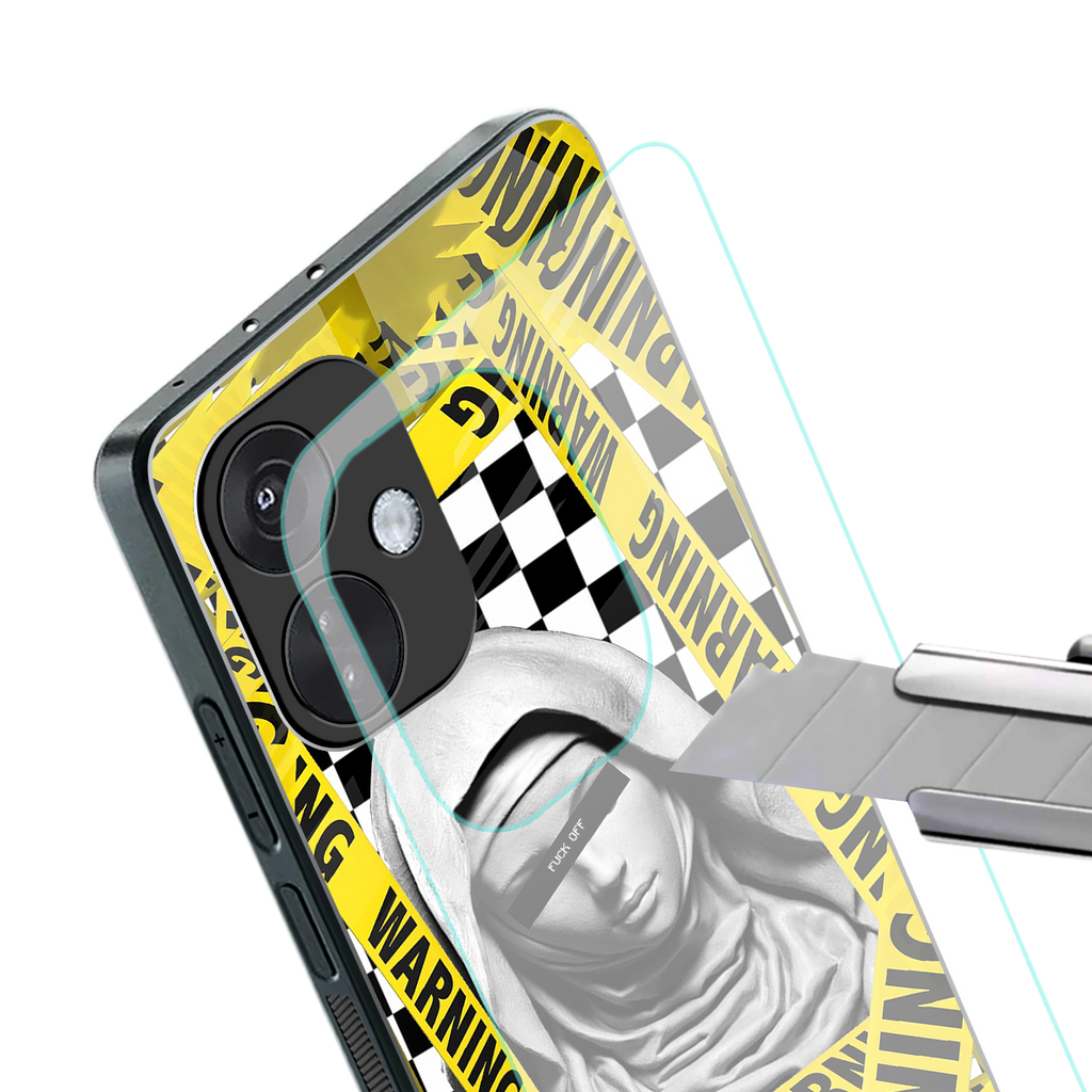 explicit signal back phone cover | glass case for oneplus nord ce 3