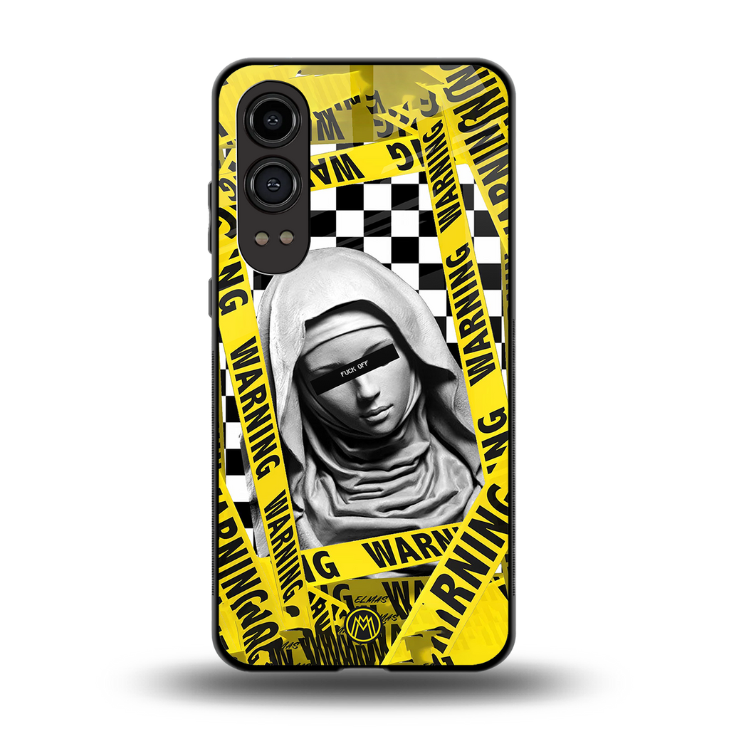 explicit signal back phone cover | glass case for oneplus nord ce 4 lite