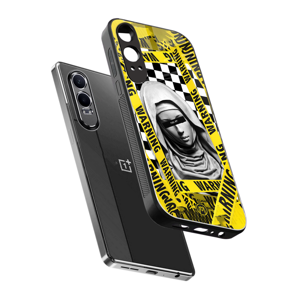 explicit signal back phone cover | glass case for oneplus nord ce 4 lite