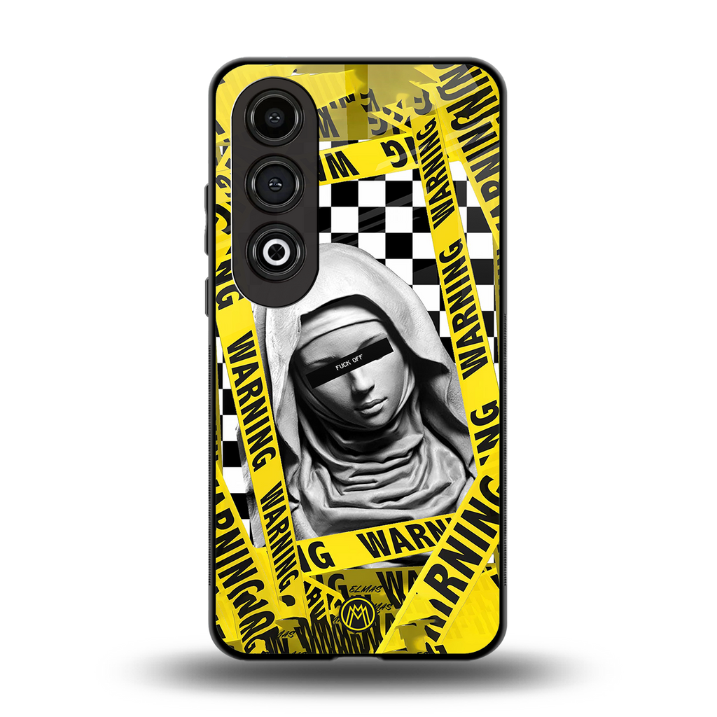 explicit signal back phone cover | glass case for oneplus nord ce 4