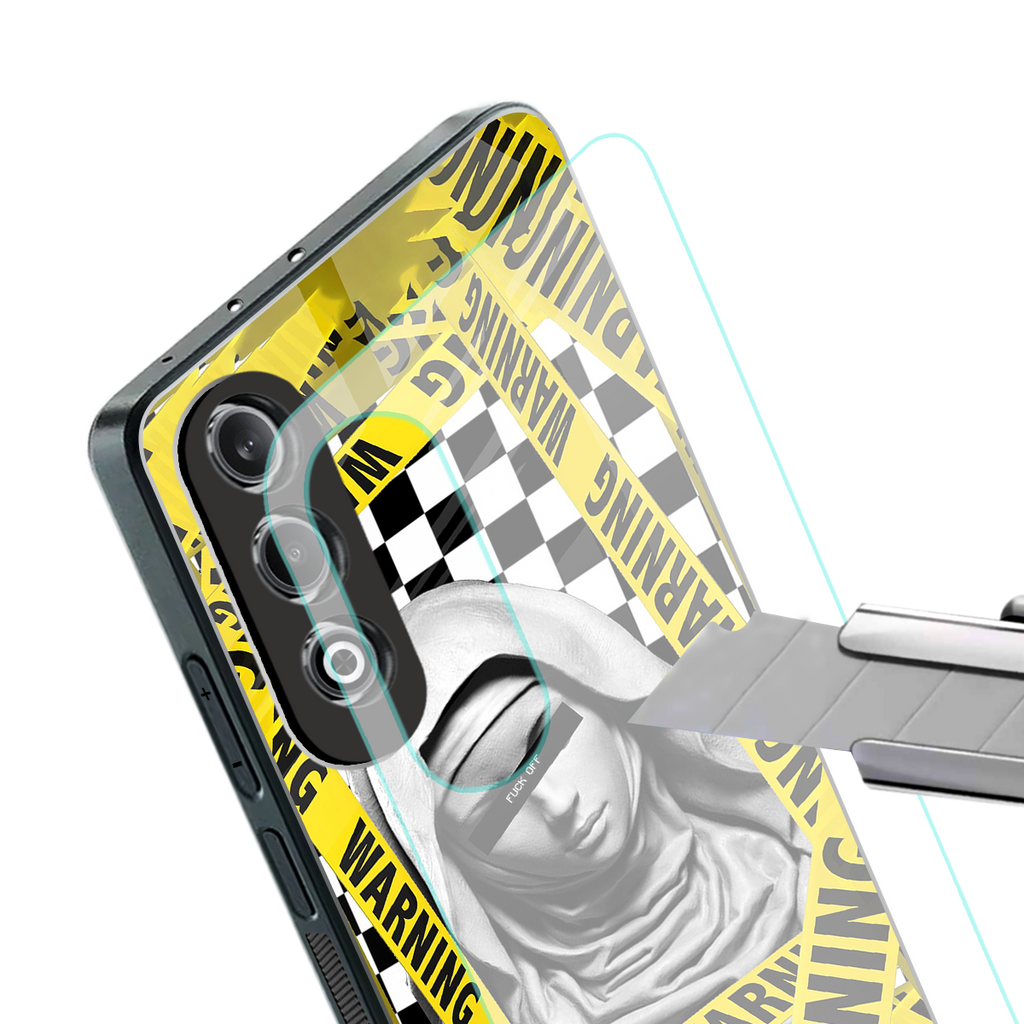 explicit signal back phone cover | glass case for oneplus nord ce 4